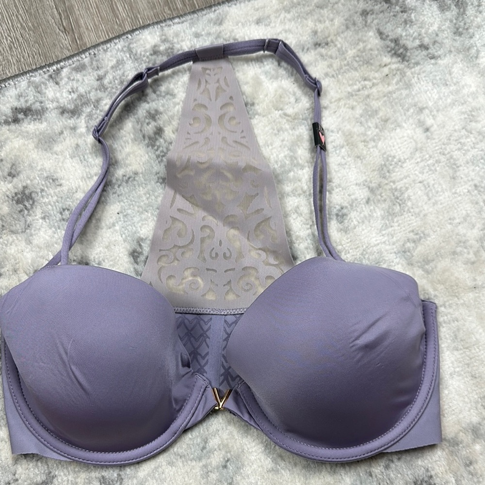 Lavender Lace Back Bra
